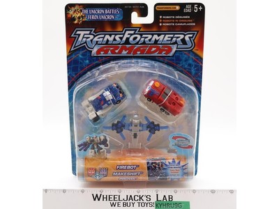 Firebot Makeshift & Prowl Transformers Armada 2002 Hasbro Figures NEW SEALED