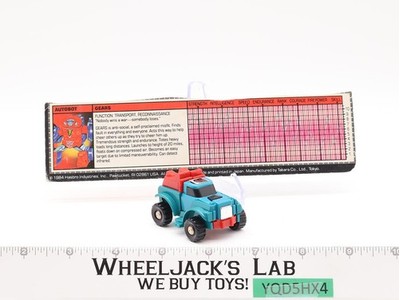 Gears Minibot 100% Complete Vintage 1985 G1 Transformers Hasbro Action Figure