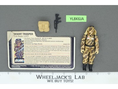 Dusty V1 G.I. Joe 1985 Hasbro Vintage Action Figure