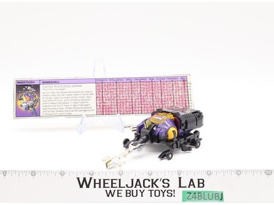 Bombshell 100% Complete 1985 G1 Transformers Rhinoceros Beetle Action Figure