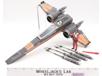 Poe's X-Wing Fighter 100% Complete Star Wars Force Awakening 2015 Hasbro Vehicle