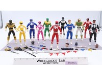 Lot of 11 Power Rangers and Various Accessories Hasbro Action Figures