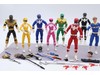 Lot of 11 Power Rangers and Various Accessories Hasbro Action Figures