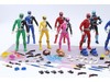Lot of 10 Power Rangers and Various Accessories SPD Lightning Collection Hasbro