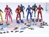 Lot of 10 Power Rangers and Various Accessories SPD Lightning Collection Hasbro