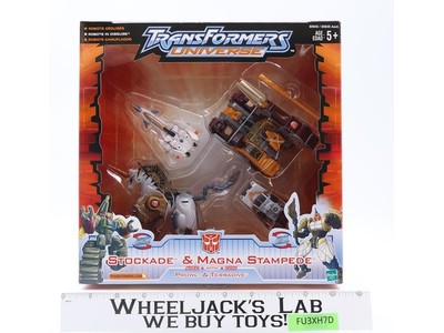 Stockade & Magna Stampede Transformers Universe 2003 Hasbro Figure NEW SEALED