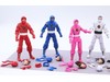 Lot of 6 Power Rangers W/ Various Accessories Lightning Collection Ninja Hasbro