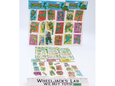 Set of 9 Sticker Sheets Jumbo/Puffy/Glow Teenage Mutant Ninja Turtles NEW SEALED