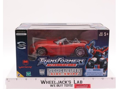 Side Swipe Dodge Viper Tranformers Alternators 2003 Hasbro Figure NEW SEALED