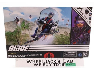 Tele-Viper and Cobra Flight Pod (Trubble Bubble) GI Joe 2023 Hasbro NEW SEALED