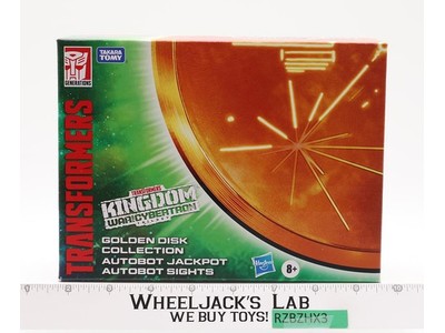 Golden Disk Collection Jackpot & Sights Transformers Kingdom WFC NEW SEALED