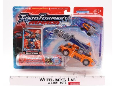 Smokescreen & Liftor Transformers Armada 2002 Hasbro Action Figure NEW SEALED