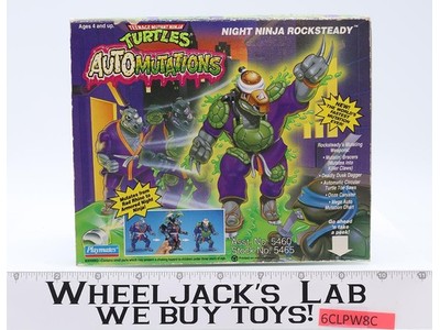 Night Ninja Rocksteady TMNT Auto Mutations 1993 Playmates Figure NEW MISB SEALED