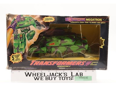 G2 Megatron Tank 100% Complete WORKS 1992 Transformers Action Figure NEW MIB