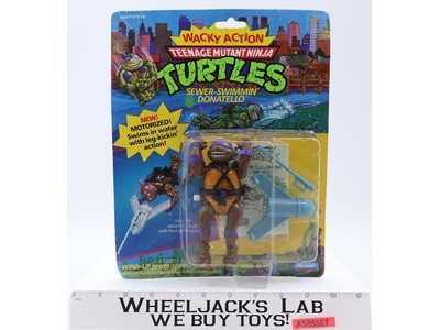 Sewer-Swimmin' Donatello Wacky Action TMNT 1989 Playmates Figure NEW SEALED