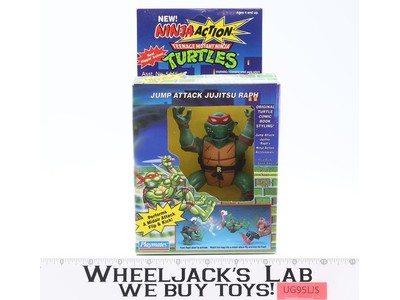Jump Attack Jujitsu Raph Ninja Action TMNT 1993 Playmates Figure NEW MISB SEALED