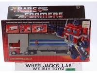 Optimus Prime W/BOX & INSERT 100% Complete 1984 Vintage G1 Transformers Figure