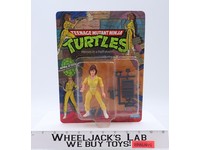 April O'Neil 10-Back Blue Stripe TMNT 1988 Playmates Figure NEW SEALED