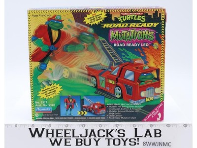 Road Ready Leo TMNT Road Ready Mutations 1993 Playmates Action Figure NEW SEALED