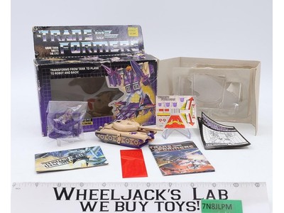 Blitzwing COMPLETE W/BOX & INSERT 1985 G1 Transformers Hasbro UNUSED STICKERS