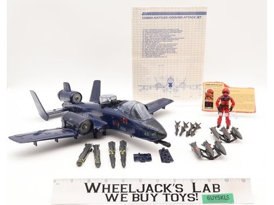Cobra Rattler W/ Wild Weasel GI Joe 1984 Hasbro Vintage Action Figure Vehicle