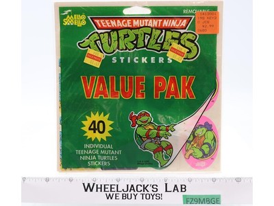 Stickers Value Pak 40 Teenage Mutant Ninja Turtles TMNT 1990 Mello Smello NEW