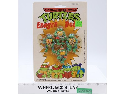 Eraser Dudes Teenage Mutant Ninja Turtles TMNT 1989 Imaginings 3 NEW MOSC
