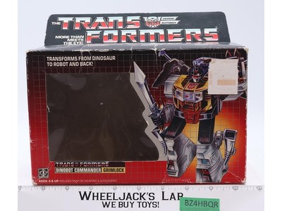 Grimlock BOX ONLY 1984 Vintage Hasbro G1 Transformers Action Figure