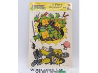 8 Piece Decorating Kit Punch Out Teenage Mutant Ninja Turtles TMNT 1989 Eureka