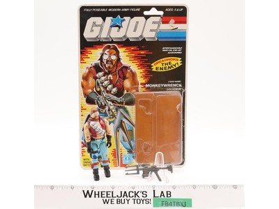 Monkeywrench V1 100% Complete W/ 36 Cardback & Bubble 1986 GI Joe Vintage