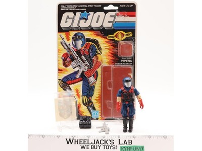 Vipers V1 100% Complete W/36 Cardback & Bubble G.I. Joe 1986 Vintage Figure