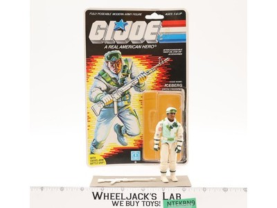 Iceberg V1 100% Complete W/ 36 CARDBACK & BUBBLE 1986 GI Joe Hasbro Vintage