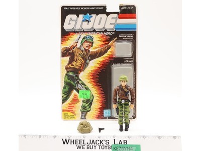 Hawk V2 100% Complete W/ 34 Cardback & Bubble 1986 GI Joe ARAH Vintage