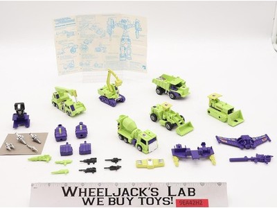 Devastator 100% Complete Vintage 1985 G1 Transformers Hasbro Action Figure NM