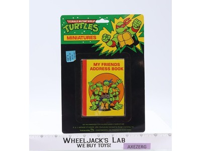 Mini Address book 4" x 3" Teenage Mutant Ninja Turtles TMNT Mirage Studios MOSC