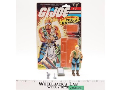 Buzzer V1 100% Complete W/34 CARDBACK & BUBBLES 1985 GI Joe Hasbro Figure NM