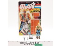 Buzzer V1 100% Complete W/34 CARDBACK & BUBBLES 1985 GI Joe Hasbro Figure NM