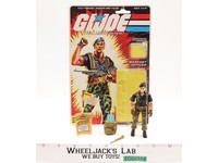 Flint V1 100% Complete W/ 34 Cardback & Bubble 1985 G.I. Joe Hasbro Vintage