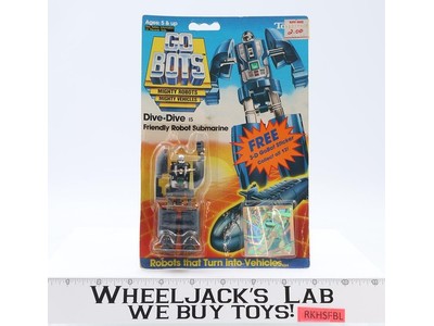 Dive-Dive Gobots 1984 Bandai Tonka Vintage Action Figure NEW MOSC SEALED