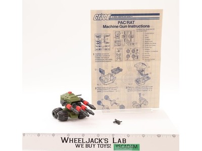 Machine Gun Pac/Rat 100% Complete G.I. Joe 1983 Hasbro Action Figure Vehicle