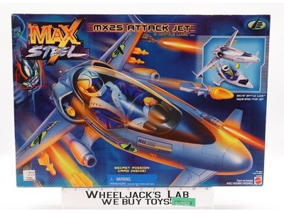MX25 Attack Jet & Battle Luge Max Steel 1999 Mattel Figure Vehicle NEW SEALED