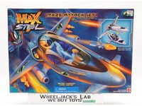 MX25 Attack Jet & Battle Luge Max Steel 1999 Mattel Figure Vehicle NEW MIB