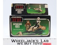 Speeder Bike 100% Complete W/Box Star Wars ROTJ 1983 Kenner Figure Vehicle