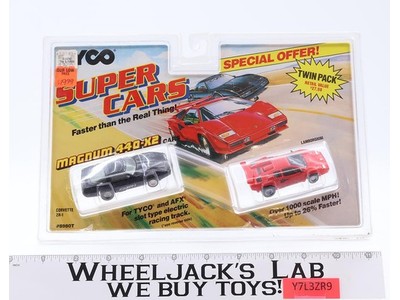 TYCO Magnum 440-X2 Super Cars Corvette Lamborghini 8980T 1990 Tyco NEW Slot AFX