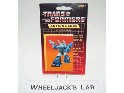 Bluestreak Card #3 Sealed Pack of Transformers Trading Action Cards 1985 G1