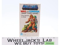 War & Conquer Giant Card Games Complete Deck Masters Of the Universe MOTU Golden