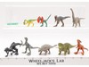 Lot of 9 Miniature Dinosaurs Jurassic Park Kenner Action Figures