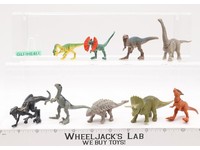 Lot of 9 Miniature Dinosaurs Jurassic Park Kenner Action Figures