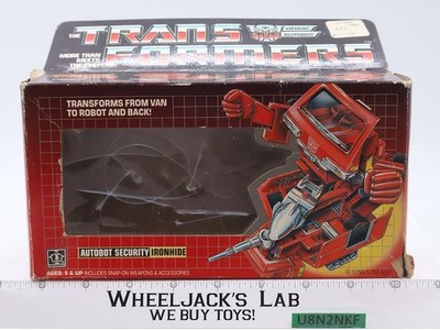 Ironhide BOX ONLY 1984 Action Figure Vintage Hasbro G1 Transformers