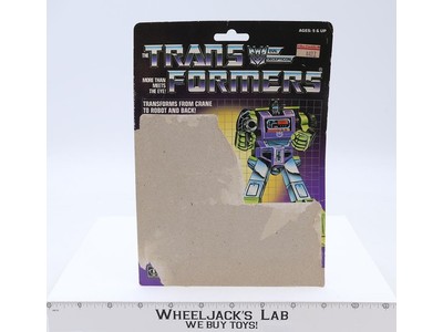 Hook Cardback 1985 Vintage Hasbro G1 Transformers Action Figure